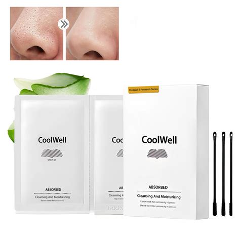 CoolWell Blackhead Nose Pore Patches, Deep Cleansing Oil Control Nasal ...