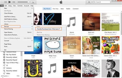 Transferir Archivos No Comprados y Comprados desde el iPod a iTunes