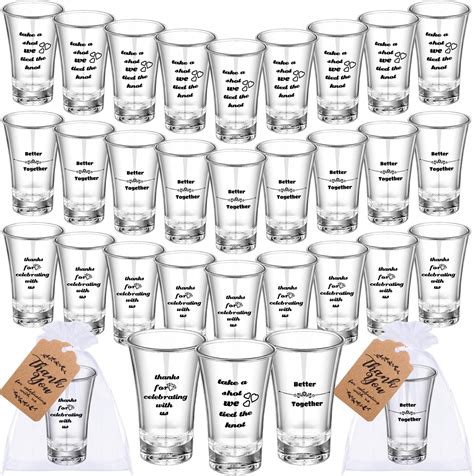 Amazon.com | Personalized Shot Glass Wedding Favors - Custom Engraved ...