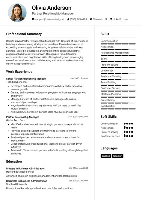 28 Examples of Partner Relationship Manager Resume Objectives for [2025] - ResumeDesign.ai