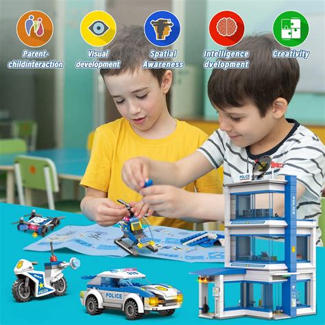 Buy EP EXERCISE N PLAY City Police Station Building Block Set (Police ...