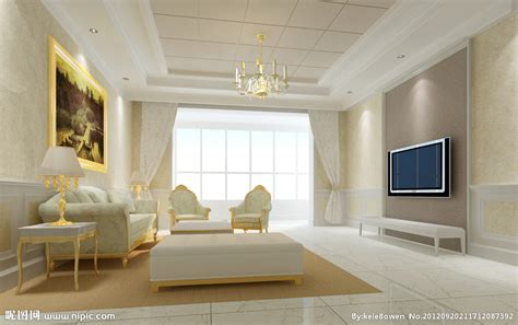 家装效果图系列: 客厅装修效果图(二)-家装设计-环艺设计-第一视觉