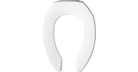 Bemis 2155SSCT 000 Elongated Open-Front Less Cover Commercial Plastic ...