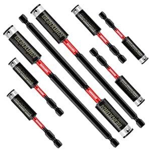 Geinxurn 8PACK Impact Magnetic Screwdriver Bit Holders, Extension ...
