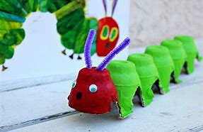 Image result for hungry caterpillar egg carton