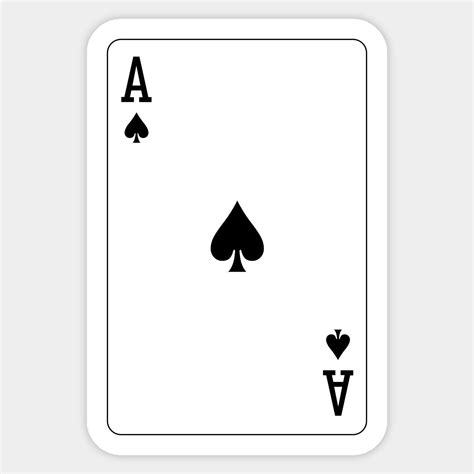 Ace of Spades Card - Poker Sticker | Werkstadt
