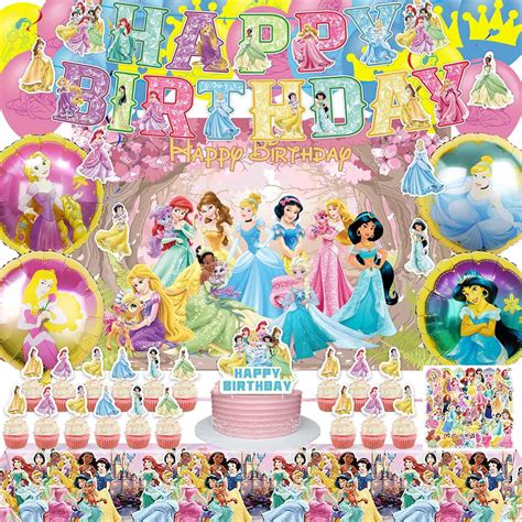 Amazon.com: Princess Party Decorations for Girls, Princess Birthday ...
