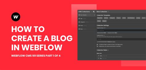 How to create new blog using Webflow CMS Part 1 | TweakDesigns