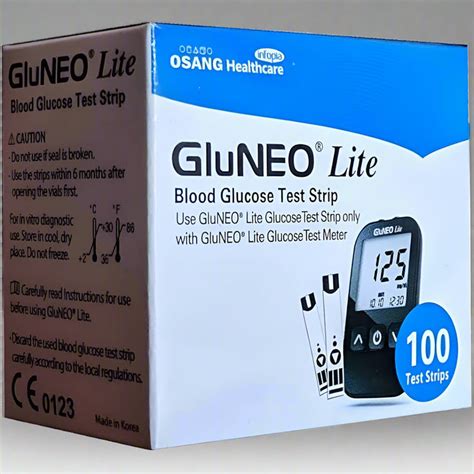 GLUNEO LITE 100 Test Strips (2x50 Pack) – MedineedsIndia