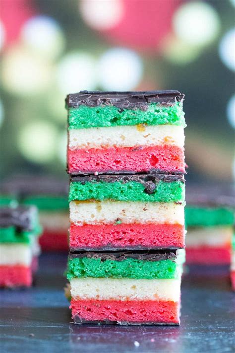 Classic Italian Rainbow Cookies (Tri-Color, 7-Layer Cookies)