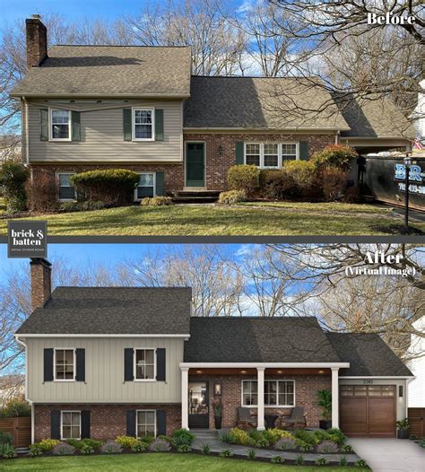 13 Split-Level House Exterior Ideas - brick&batten | Split level house ...