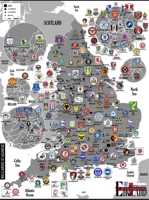 Epl Soccer Teams Map