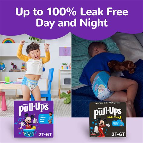 Pull-Ups Boys' Night-Time Potty Training Pants, Size 2T-3T Overnight ...