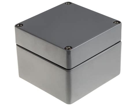 RS PRO | RS PRO RJ Series Grey Grey Lid Aluminium Enclosure, IP65, IP66 ...
