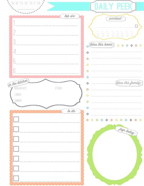 Planner Pages PDF Free 的图像结果