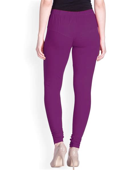 Lyra Purple Churidar Cotton Leggings free Size for Woman – Stilento