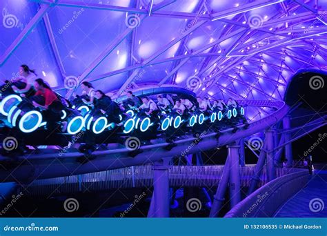 TRON Lightcycle Power Run Rollercoaster at Shanghai Disneyland Park ...