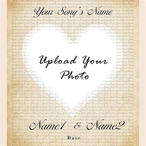 Buy Personalized Music Lyrics Song Canvas/Photo Unframed/Framed Prints ...