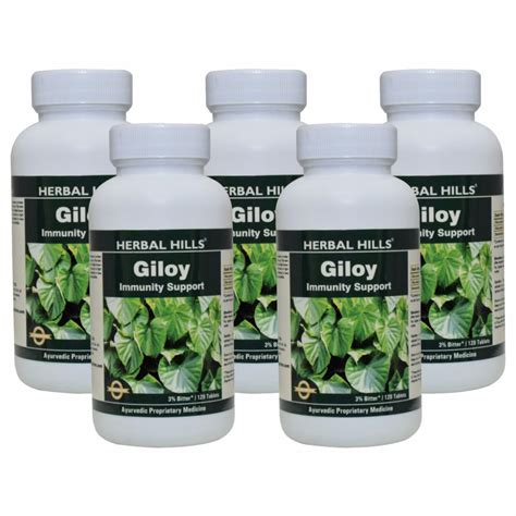 Herbal Hills Giloy Guduchi Tablets (120 Count Pack of 5) : Amazon.in ...