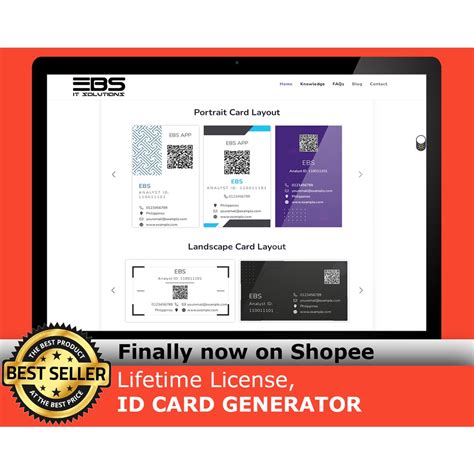 EZ ID Card Maker for BusinessCard/CompanyID | Shopee Philippines