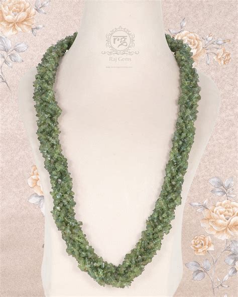 Natural Green Apatite Gemstone Necklace Jewelry – Raj Gems