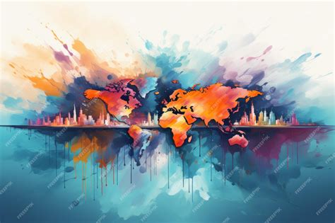 Artistic World Map 的图像结果