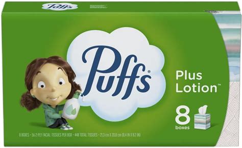 Buy Puffs Plus Lotion Facial Tissues, 448 Count per pack, Pack of 3 ...
