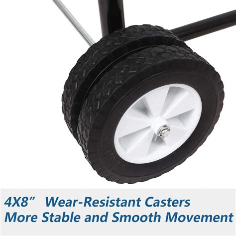 Newsmarts Boat Motor Stand 315LBS Heavy Duty Outboard Engine Carrier ...