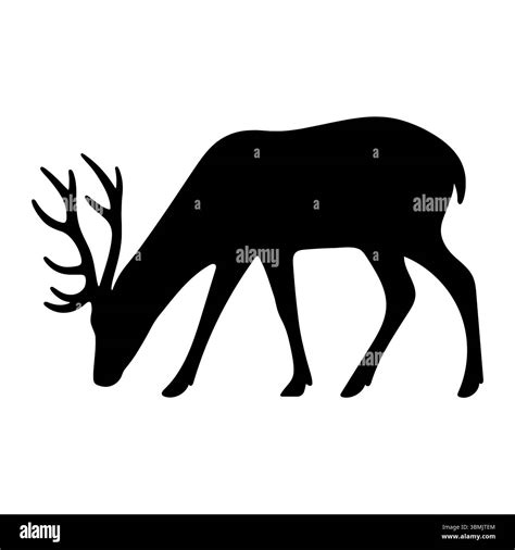 Deer clean outline Stock Vector Images - Alamy