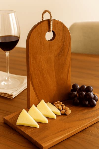Acacia Wood U-Shaped Brown Cutting Board