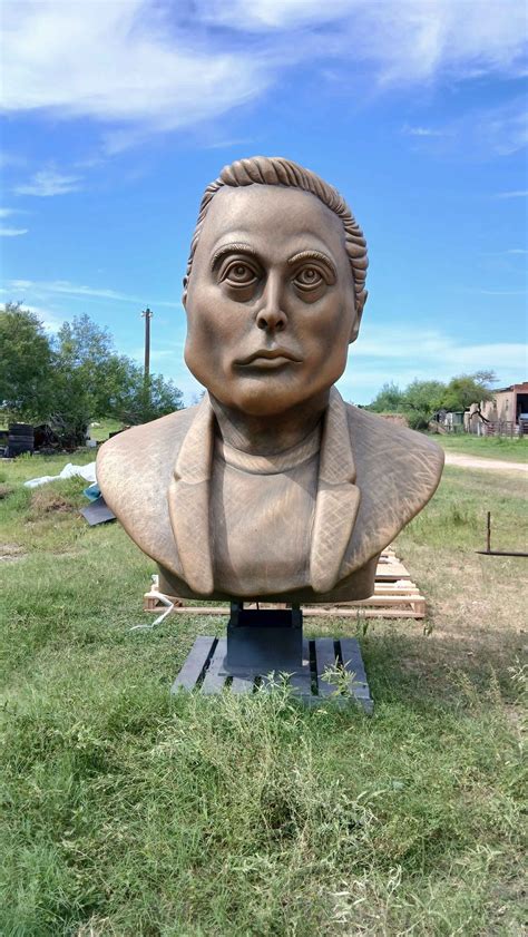 Tesla Cybertruck Seen Towing Huge Elon Musk Statue, What's Going On ...