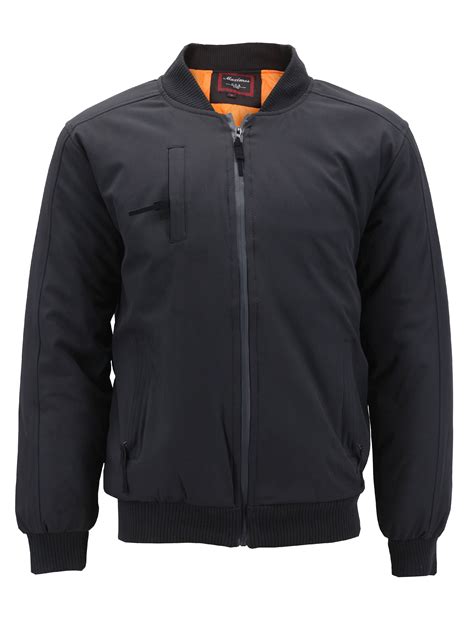 Men's Multi Pocket Water Resistant Industrial Uniform Quilted Bomber ...