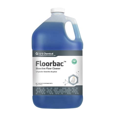 U Chemical Floorbac Enzyme Floor Cleaner 1 Gallon - 2 Per Case.