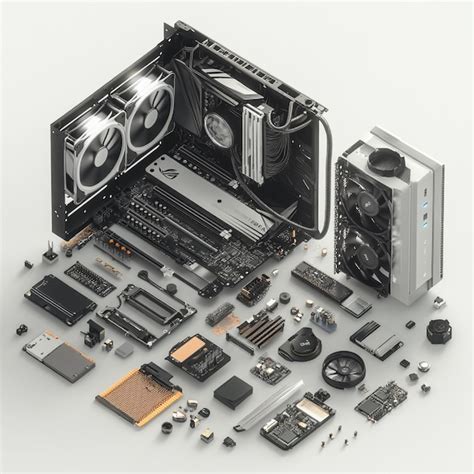 3D Exploded View of Computer CPU 的图像结果