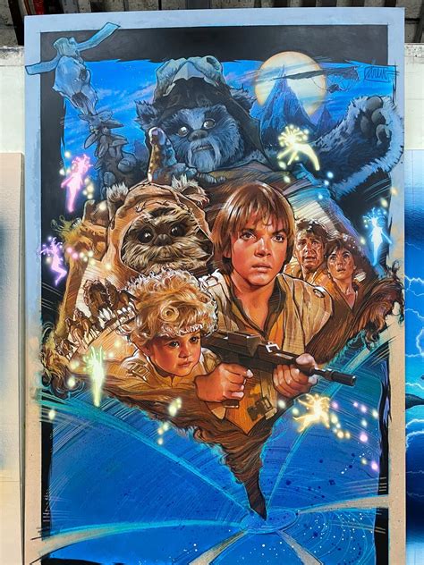 STAR WARS Poster Artist Drew Struzan Shares Original Art For THE EWOK ...