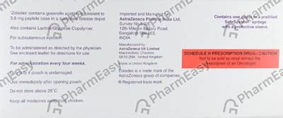 Zoladex 3.6mg Injection: Uses, Side-effects, Price, Dosage & More Info ...