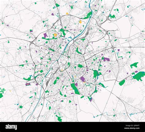 City map of brussels Belgium vector image Stock Vector Image & Art - Alamy
