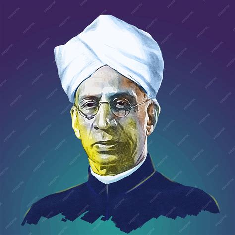 Premium Vector | Dr sarvepalli radhakrishnan color illustration ...