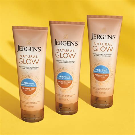 Jergens Natural Glow +FIRMING Self Tanner, Anti Cellulite Firming Body ...