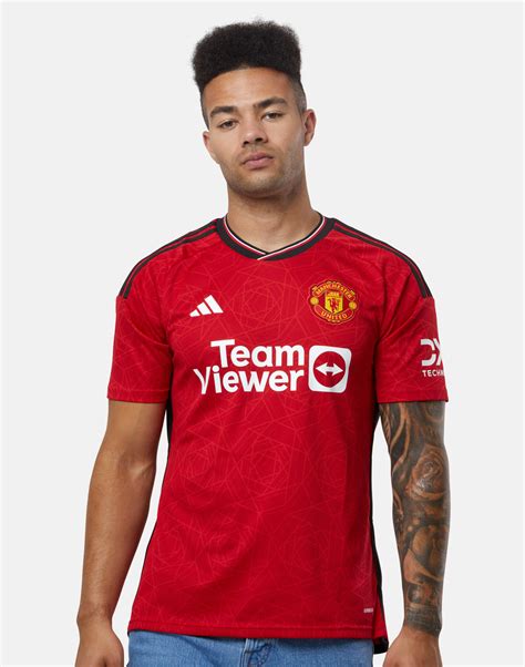 adidas Adults Manchester United 23/24 Home Jersey - Red | Life Style ...