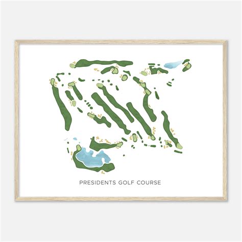 Presidents Golf Course, Massachusetts - Modern Watercolor Map | Golfer ...