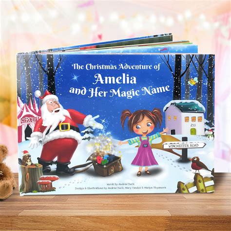 personalised christmas story book with exclusive cover by my magic name ...