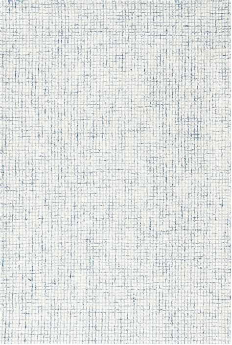 Abstract Hand Tufted Ivory and Blue 2'-3" x 4' Accent Rugs ABT470M-24 ...