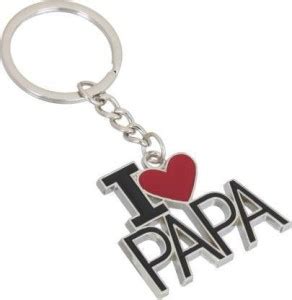 Kitchen Hub I Love Papa Metal Key Chain Key Ring Car/Bike/Home/Office ...
