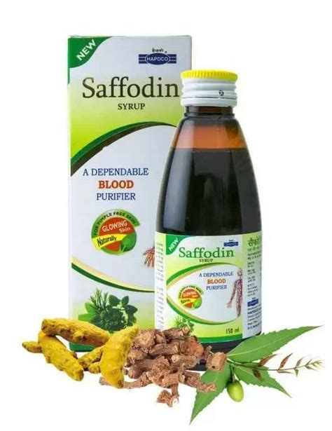 SAFFODIN SYRUP Herbal Syrup for Clear Skin & Natural Glow – Orgavia Herbals