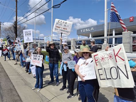 Tesla protests against Trump and Musk in Northern California spark controversy