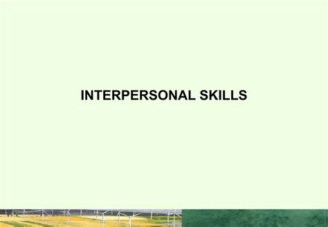 Communication Category - Interpersonal skills | PPT