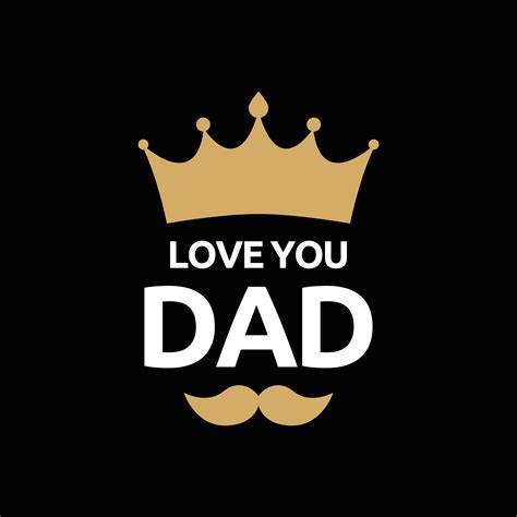 I love you Dad - Lovely Father's day greeting card with hand lettering ...