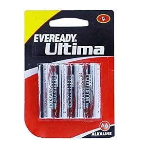 Eveready 2115 Ultima Alkaline AA Battery - 4 Pieces : Amazon.in ...