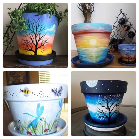 Pin by Melissa Burch on pot painting | Painted pots diy, Painted flower ...
